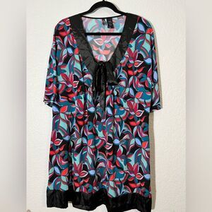 Bisou Bisou dress top mini dress long blouse dress‎ multicolor size XL